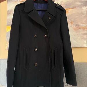 Ted Baker Elegant Black Peacoat
